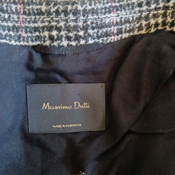 Massimo Dutti Single Button Front Closure Plaid Blazer - Picture 10 of 14